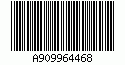 Kod kreskowy Code-32, zakodowano cyfry 90996446, suma kontrolna 8