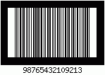 Kod kreskowy ITF-14, zakodowano cyfry 9876543210921, suma kontrolna 3
